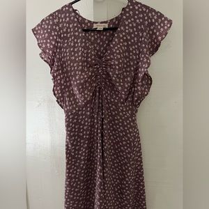 pink and white flowy sundress